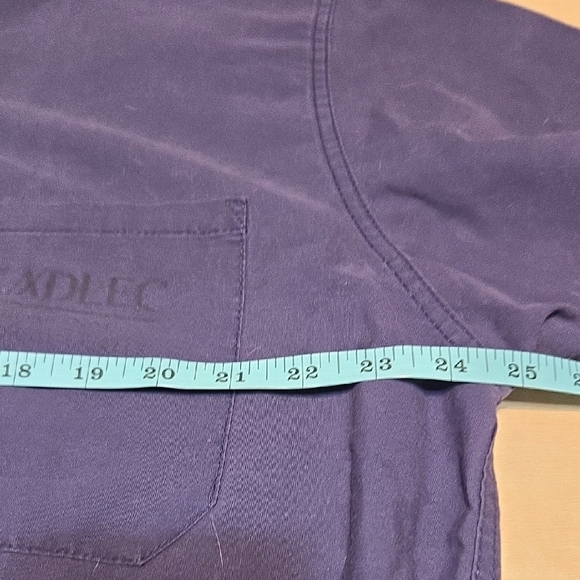 Standard Textile Classic Blue Scrubs Set Unisex Lg Bottoms Sm Tops Drawstring - Picture 7 of 9